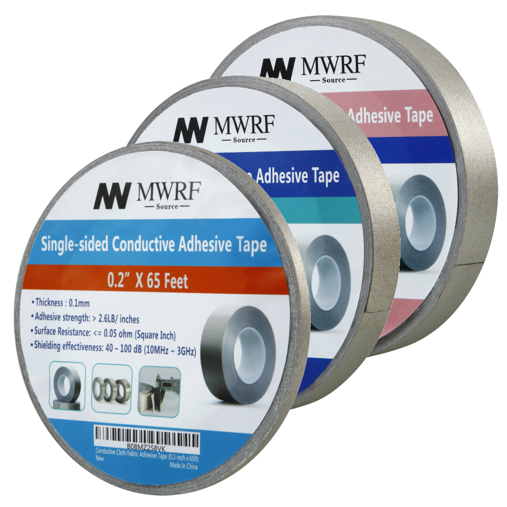 1 Inch x 50 Ft Faraday Cloth Tape Conductive Double Sided Tape for EMI  Shielding
