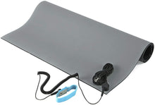 Load image into Gallery viewer, 0.12&quot; ESD Mat Kit with Wrist Strap and Ground Cord
